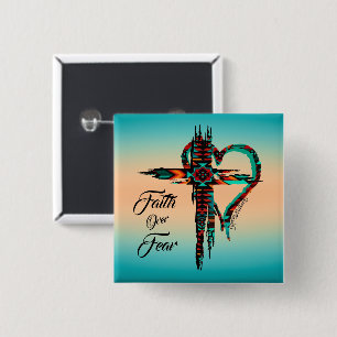 Badge Carré 5 Cm Bouton Croix du Sud-Ouest