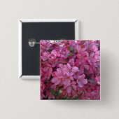 Badge Carré 5 Cm Bouton d'Abigaïl 1 (Devant & derrière)