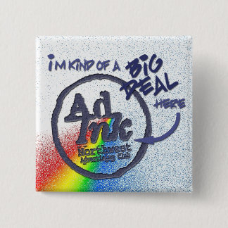 Badge Carré 5 Cm Bouton d'affaire d'AdInk, style de prisme