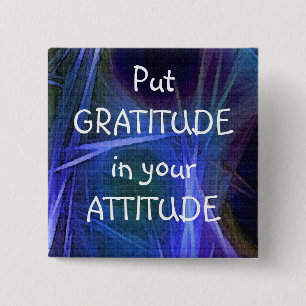 Badge Carré 5 Cm Bouton d'affirmation positive de l'art fractal