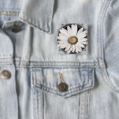 Badge Carré 5 Cm Bouton Daisy Mae (En situation)