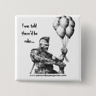 Badge Carré 5 Cm Bouton d'anniversaire d'année de PnPG troisième