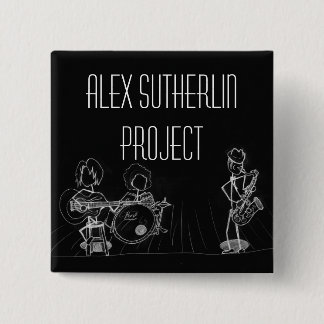 Badge Carré 5 Cm Bouton d'asp