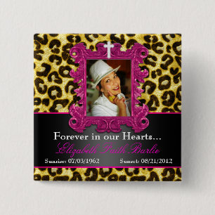 Badge Carré 5 Cm Bouton de Barlie de foi d'Elizabeth