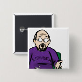 Badge Carré 5 Cm Bouton de Benny (Devant & derrière)