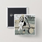 Badge Carré 5 Cm Bouton de bleus de Mexitucky (Devant & derrière)