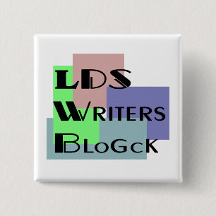 Badge Carré 5 Cm Bouton de Blogck d'auteurs de LDS