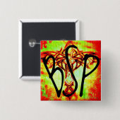 Badge Carré 5 Cm bouton de bsp (Devant & derrière)