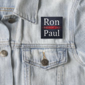 Badge Carré 5 Cm Bouton de campagne de Ron Paul 2012 (En situation)