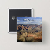 Badge Carré 5 Cm Bouton de canyon grand (Devant & derrière)