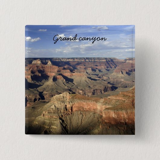 Badge Carré 5 Cm Bouton de canyon grand (Devant)
