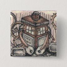 Bouton de caractère de Steampunk