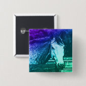Badge Carré 5 Cm Bouton de cheval (Devant & derrière)