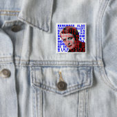 Badge Carré 5 Cm Bouton de citation d'Ayn Rand (En situation)