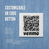 Badge Carré 5 Cm Bouton de code QR personnalisable