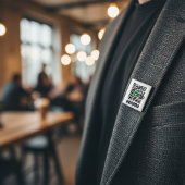 Badge Carré 5 Cm Bouton de code QR personnalisable