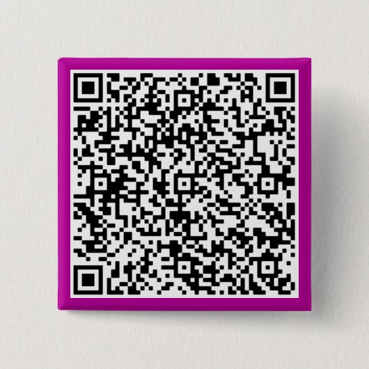 Badge Carré 5 Cm Bouton de code QR personnalisé (Devant)