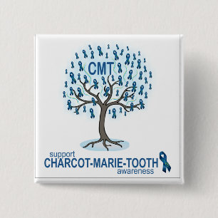 Badge Carré 5 Cm Bouton de conscience de CMT
