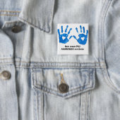 Badge Carré 5 Cm Bouton de conscience de PKU (En situation)