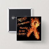 Badge Carré 5 Cm Bouton de conscience de RSD/CRPS (Devant & derrière)