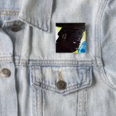 BADGE CARRÉ 5 CM BOUTON DE CRÉATION (En situation)