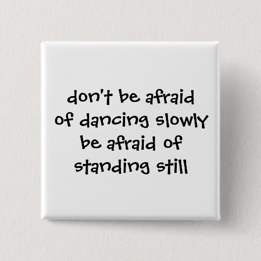 Badge Carré 5 Cm Bouton de danse (Devant)