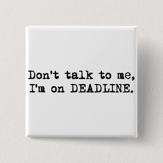 Badge Carré 5 Cm Bouton de date-butoir (Devant)