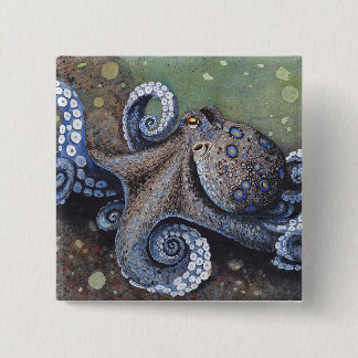 Badge Carré 5 Cm Bouton de début