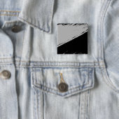 Badge Carré 5 Cm Bouton de drapeau d'Agorism (En situation)