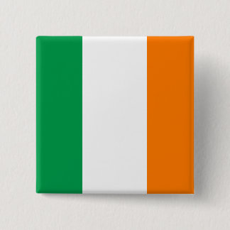 Badge Carré 5 Cm Bouton de drapeau de l'Irlande