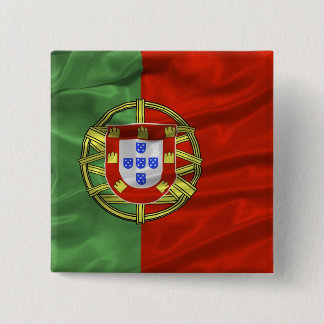 Badge Carré 5 Cm Bouton de drapeau du Portugal