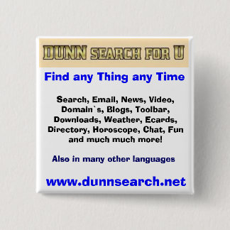 Badge Carré 5 Cm Bouton de DUNN pour U