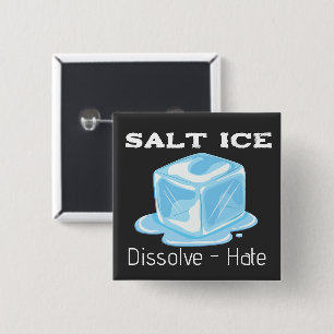 Badge Carré 5 Cm Bouton de glace salée
