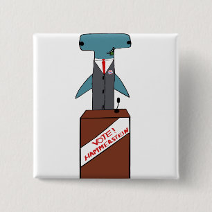 Badge Carré 5 Cm Bouton de Hammerstein de candidat