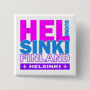 Badge Carré 5 Cm Bouton de Helsinki