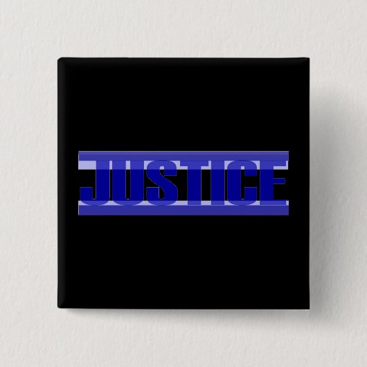 Badge Carré 5 Cm Bouton de justice (Devant)