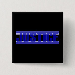 Badge Carré 5 Cm Bouton de justice