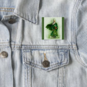 Badge Carré 5 Cm Bouton de la St. Patrick (En situation)