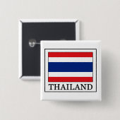 Badge Carré 5 Cm Bouton de la Thaïlande (Devant & derrière)