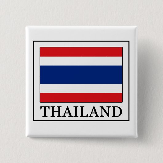 Badge Carré 5 Cm Bouton de la Thaïlande (Devant)