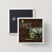 Badge Carré 5 Cm Bouton de legs (Devant & derrière)