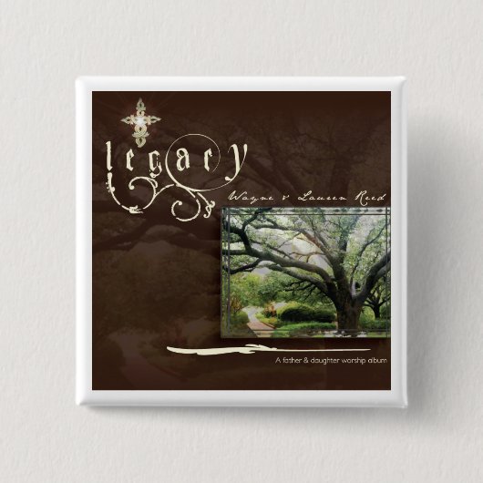 Badge Carré 5 Cm Bouton de legs (Devant)