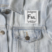 Badge Carré 5 Cm Bouton de l'élément FML (En situation)