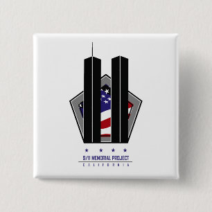 Badge Carré 5 Cm Bouton de logo