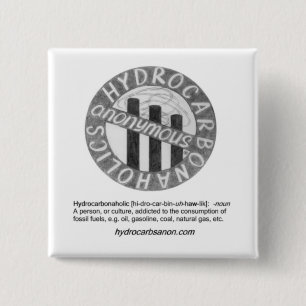 Badge Carré 5 Cm Bouton de logo/citation