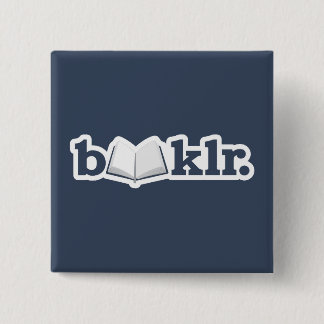 Badge Carré 5 Cm Bouton de logo de Booklr