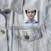 Badge Carré 5 Cm Bouton de Manche de famille d'Erik (En situation)