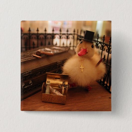 Badge Carré 5 Cm Bouton de Martin Van Buren (Devant)