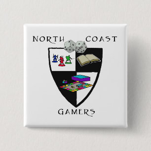 Badge Carré 5 Cm Bouton de NCG
