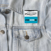 Badge Carré 5 Cm Bouton de #NOMOREBS (En situation)